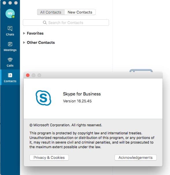 skype for mac 7.29